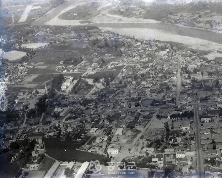 1969년 홍천시가지 의 사진
