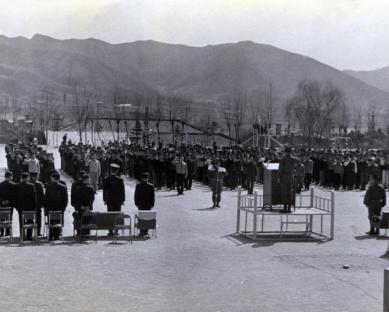 1968년 향토예비군 발대식 의 사진