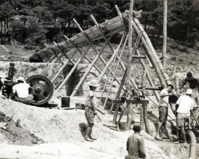 1968년 하회계양수 작업 의 사진