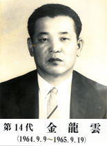 14대군수 김용운(1964.9.9~1965.9.19)