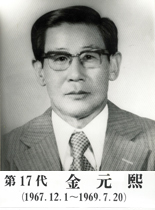 17대군수 김원희(1967.12.1~1969.7.20)