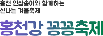 홍천 인삼송어와 함께하는 신나는 겨울축제 홍천강 꽁꽁축제